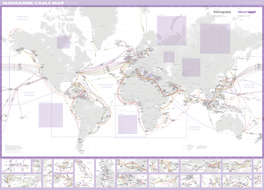 Futuristic 2025 Submarine Cable Map Unveils The Networks Of Tomorrow Submarine Cable Map 2018 Small 