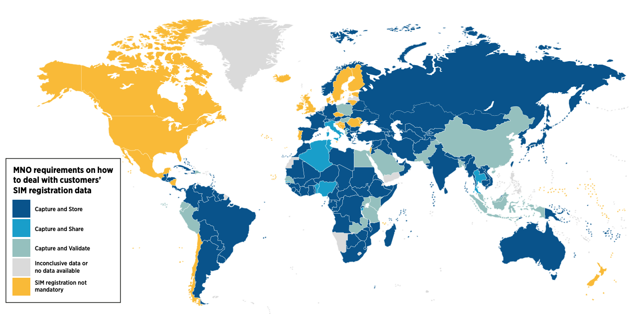 countries with sim card registration countries with sim card registration