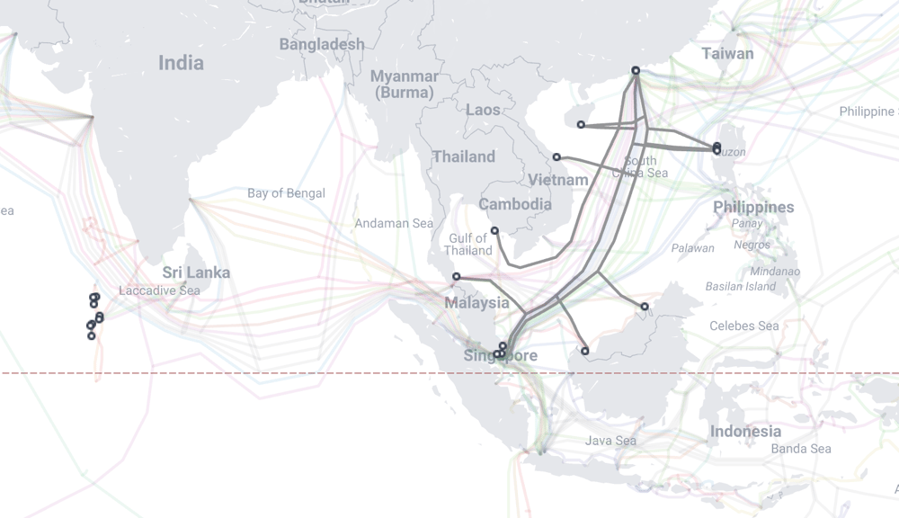 Planned Submarine Cables Supplied by HMN Tech 