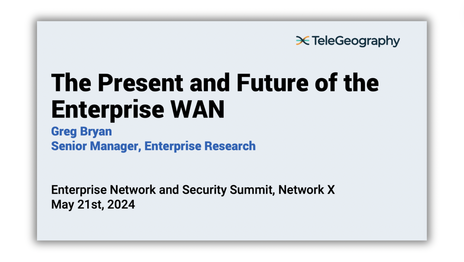 The Present and Future of the Enterprise WAN