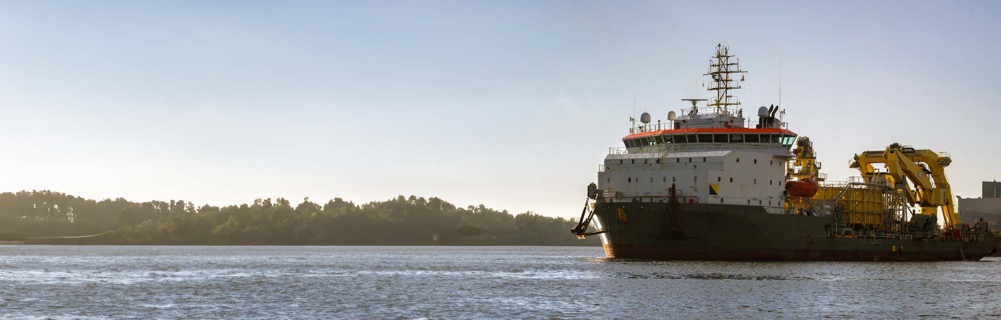 A submarine maintenance vessel